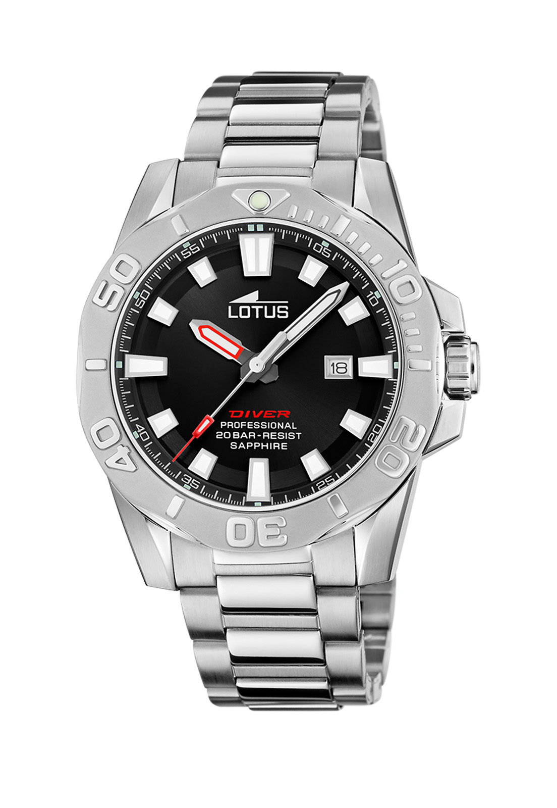 RELOJ 18926/6 LOTUS NEGRO HOMBRE DIVER - 1