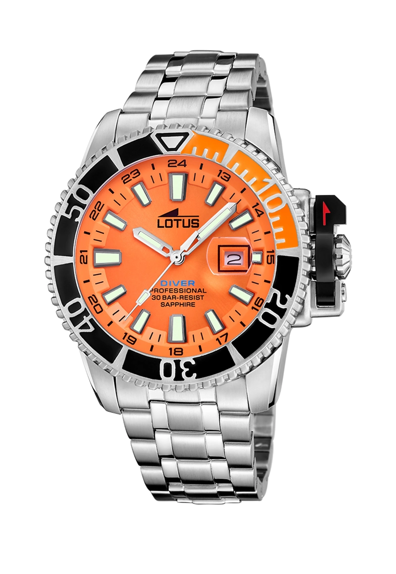 RELOJ 18938/2 LOTUS NARANJA HOMBRE DIVER - 1