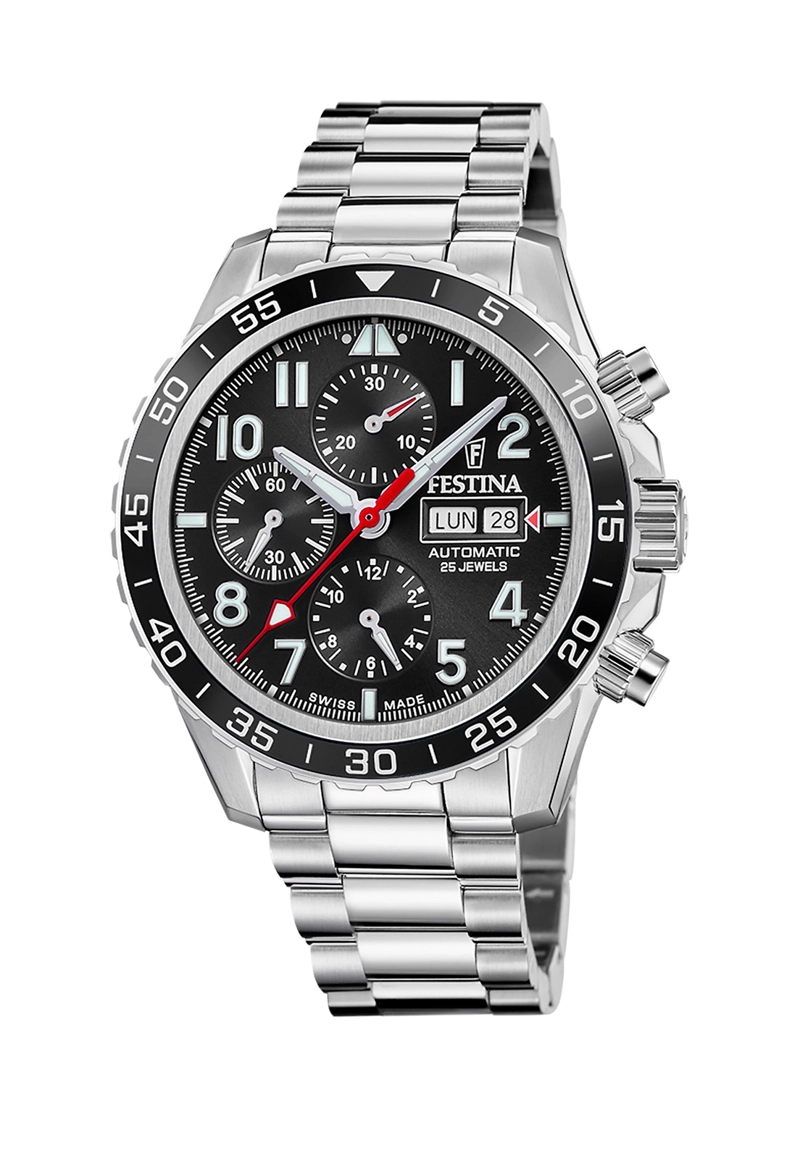 RELOJ F20055/4 FESTINA SWISS NEGRO HOMBRE AUTOMATICO - 1