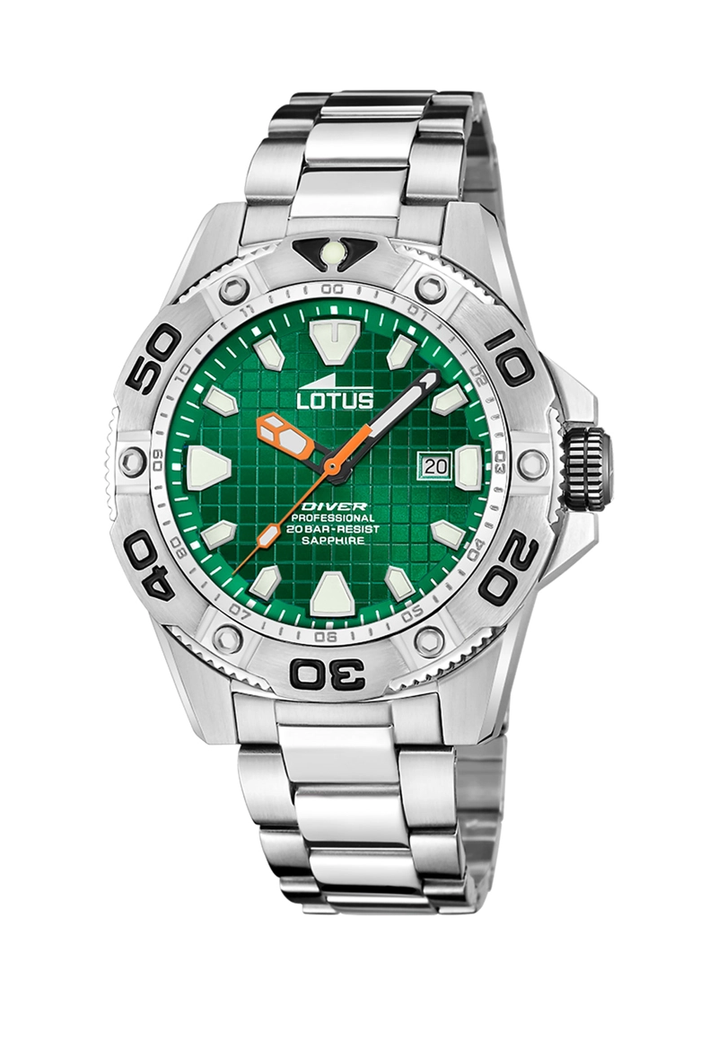 RELOJ 18929/C LOTUS VERDE HOMBRE DIVER - 1