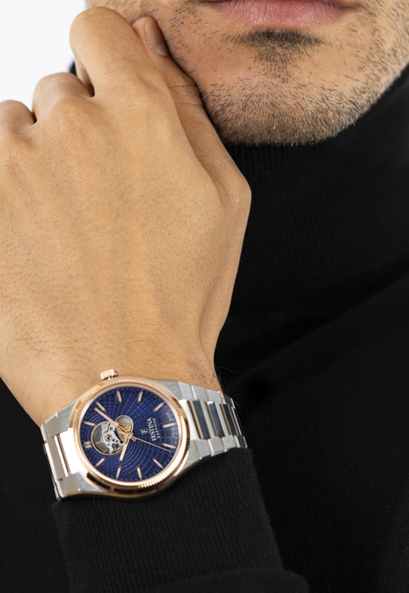 RELOJ F20061/2 FESTINA SWISS AZUL HOMBRE AUTOMATICO - 2