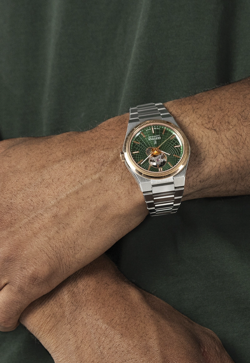 RELOJ F20061/3 FESTINA SWISS VERDE HOMBRE AUTOMATICO - 2
