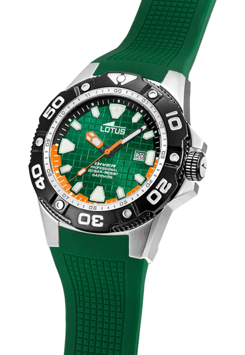 RELOJ 18927/3 LOTUS VERDE HOMBRE DIVER - 3