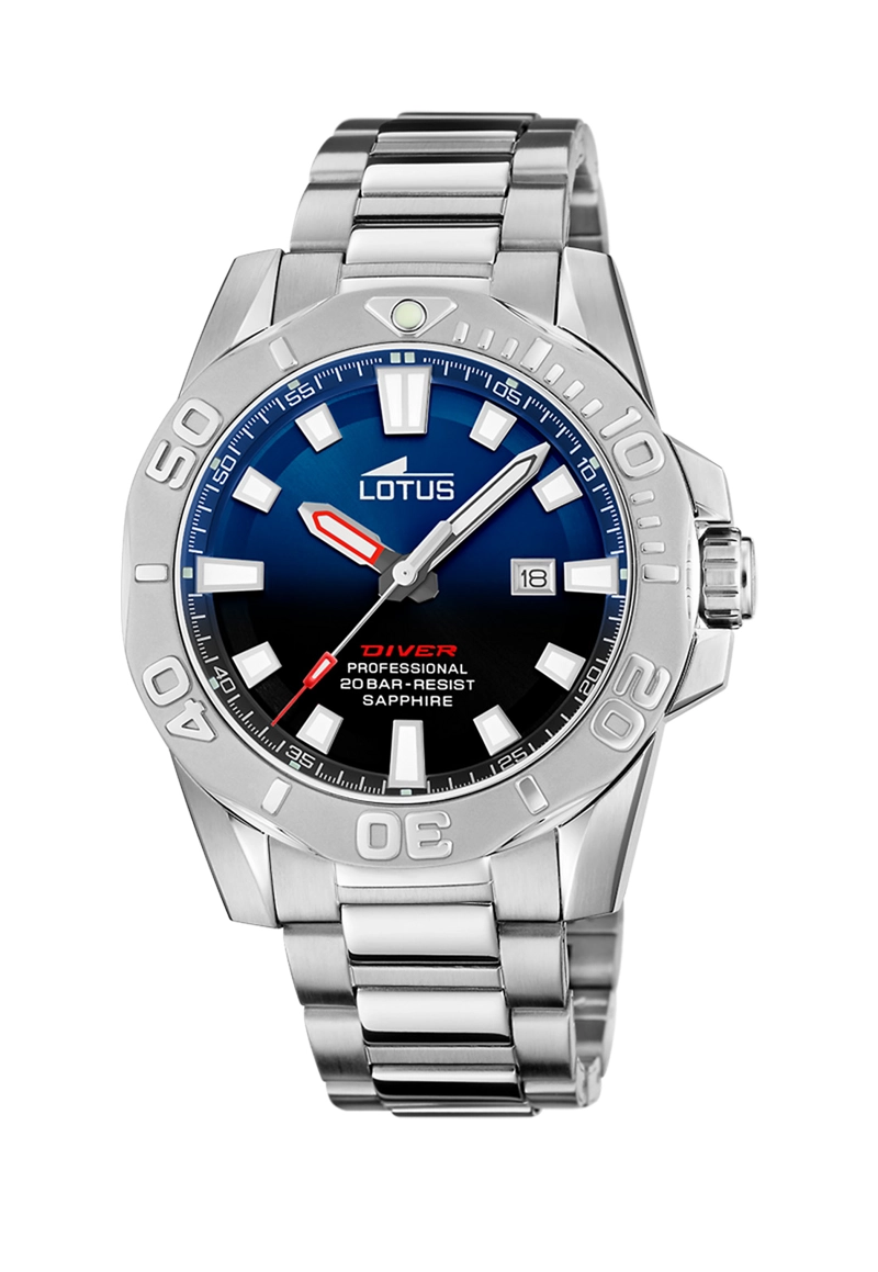 RELOJ 18926/4 LOTUS AZUL HOMBRE DIVER - 1