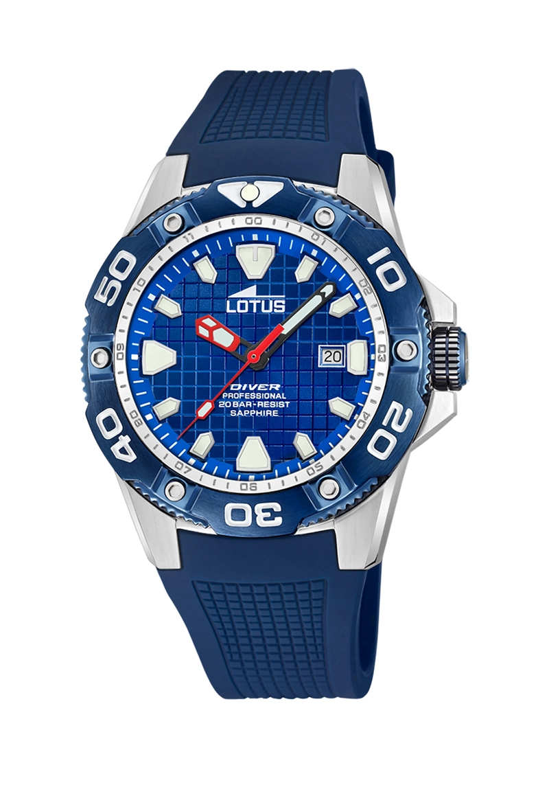RELOJ 18927/B LOTUS AZUL HOMBRE DIVER - 1