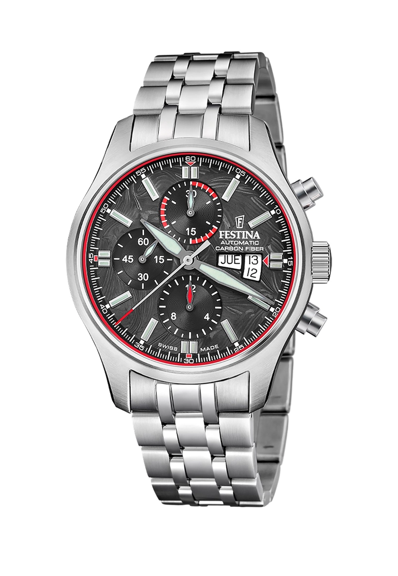RELOJ F20158/2 FESTINA SWISS NEGRO HOMBRE AUTOMATICO - 1