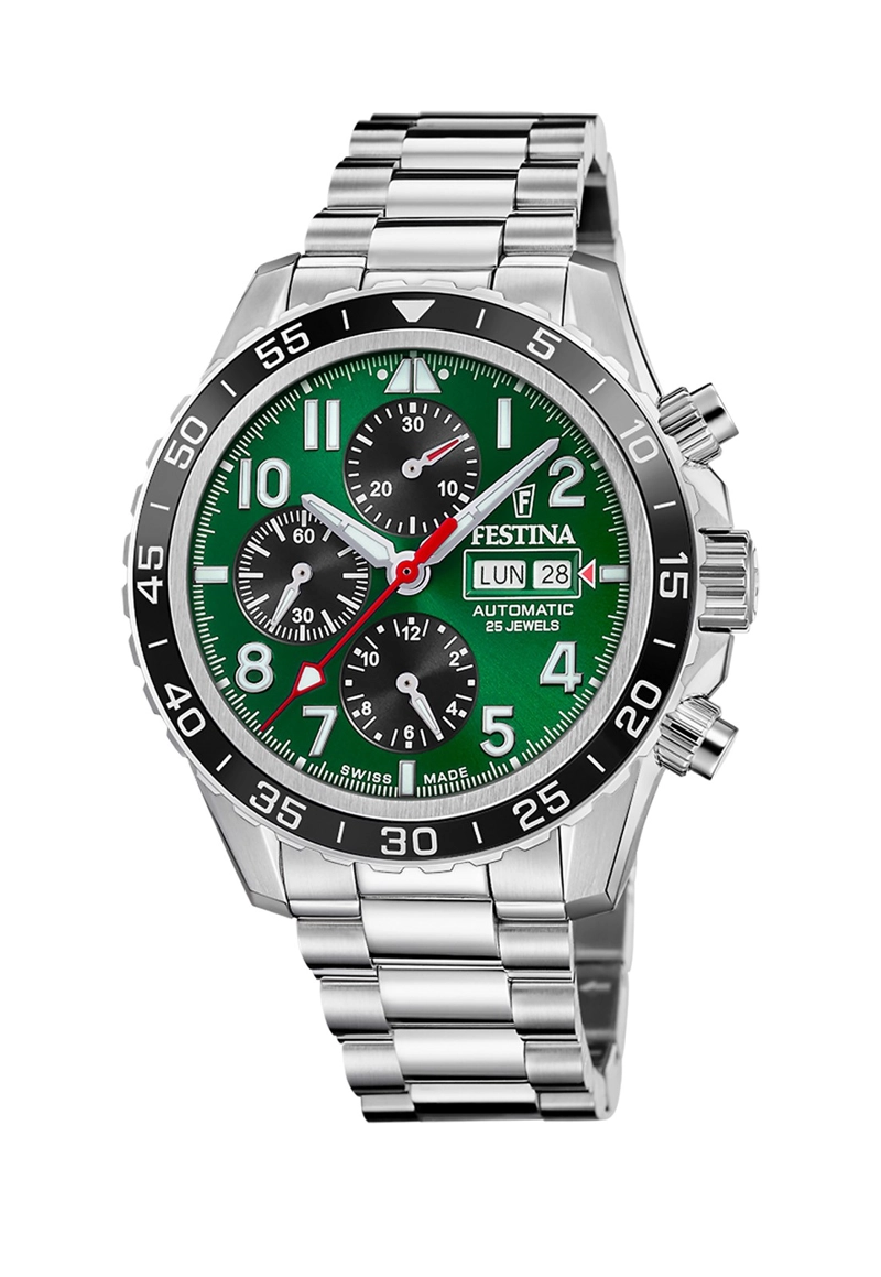 RELOJ F20055/2 FESTINA SWISS VERDE HOMBRE AUTOMATICO - 1