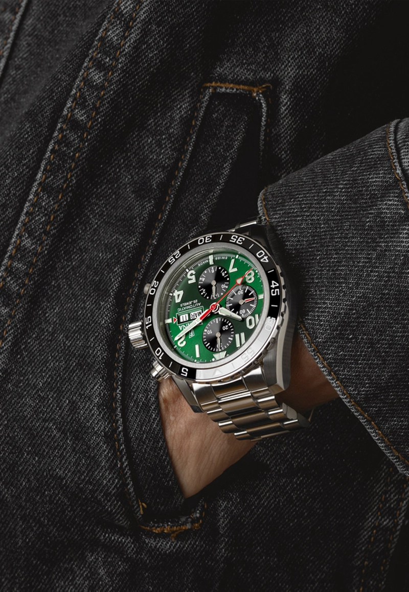 RELOJ F20055/2 FESTINA SWISS VERDE HOMBRE AUTOMATICO - 4