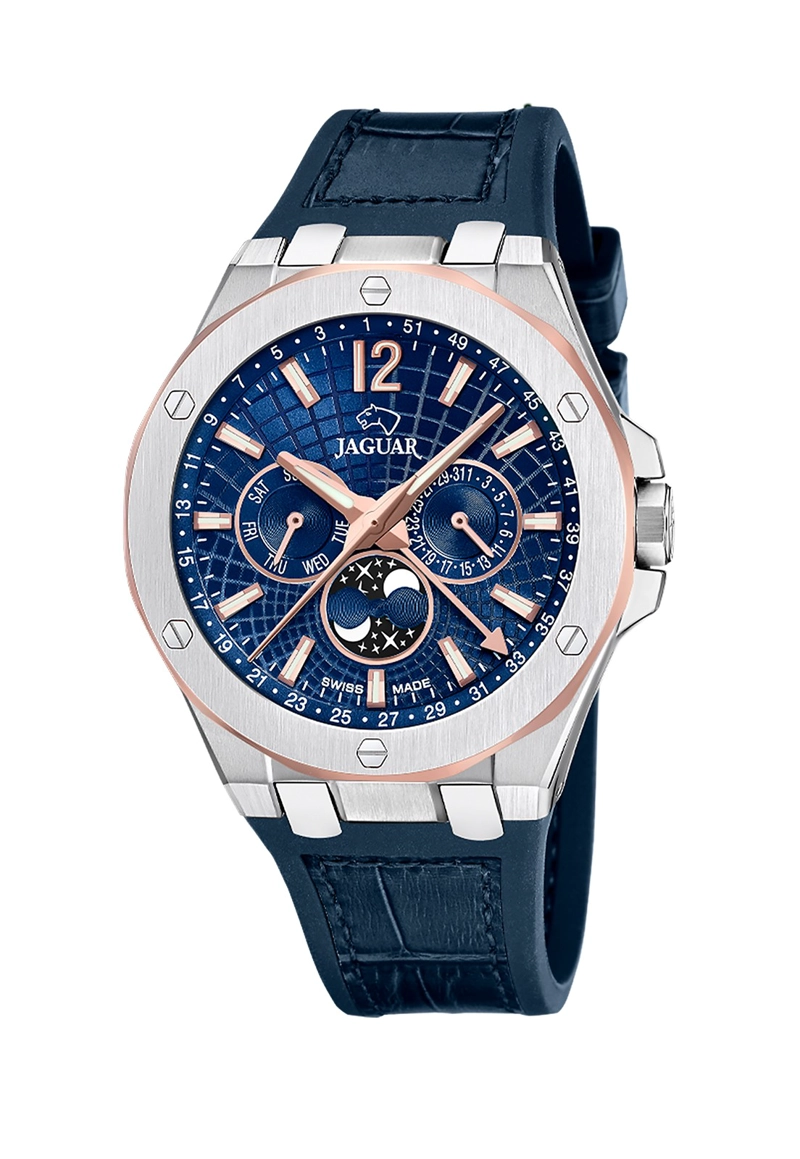 RELOJ J1040/2 JAGUAR SWISS AZUL HOMBRE DIPLOMATIC - 1