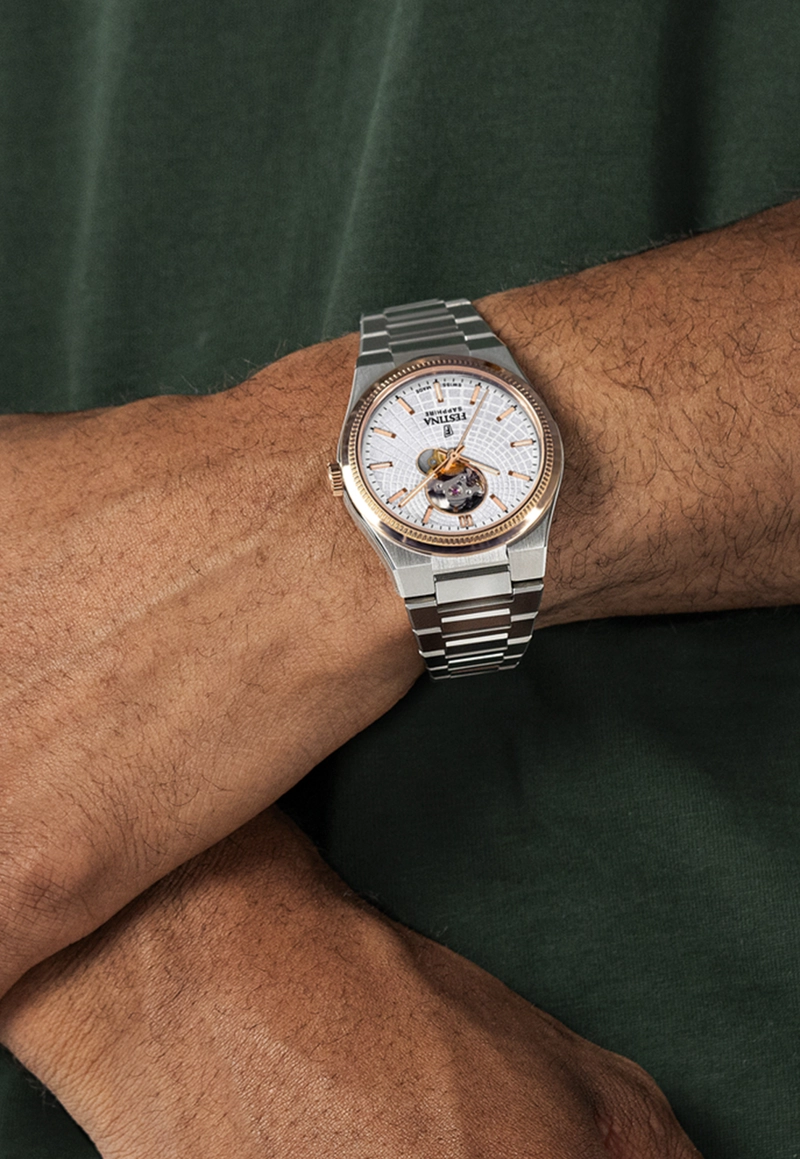 RELOJ F20061/1 FESTINA SWISS PLATA HOMBRE AUTOMATICO - 3