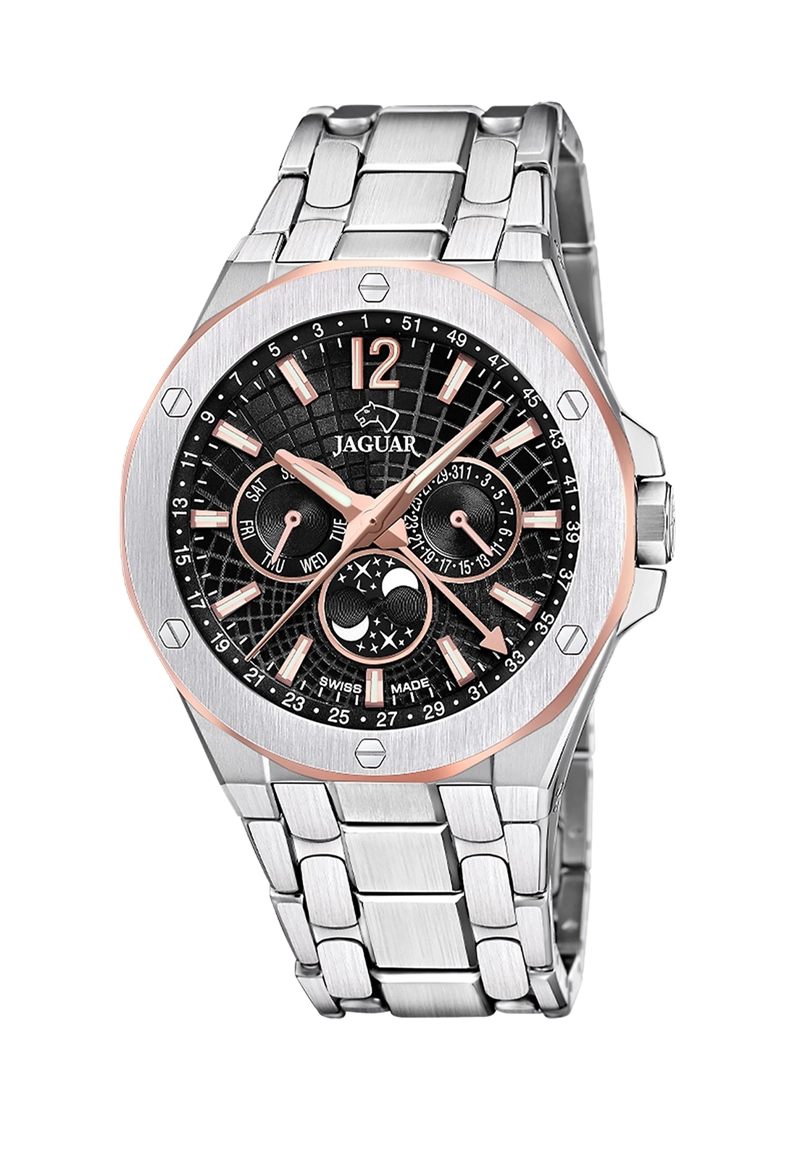 RELOJ J1039/4 JAGUAR SWISS NEGRO HOMBRE DIPLOMATIC - 1