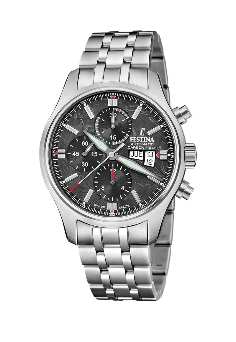 RELOJ F20158/1 FESTINA SWISS NEGRO HOMBRE AUTOMATICO - 1