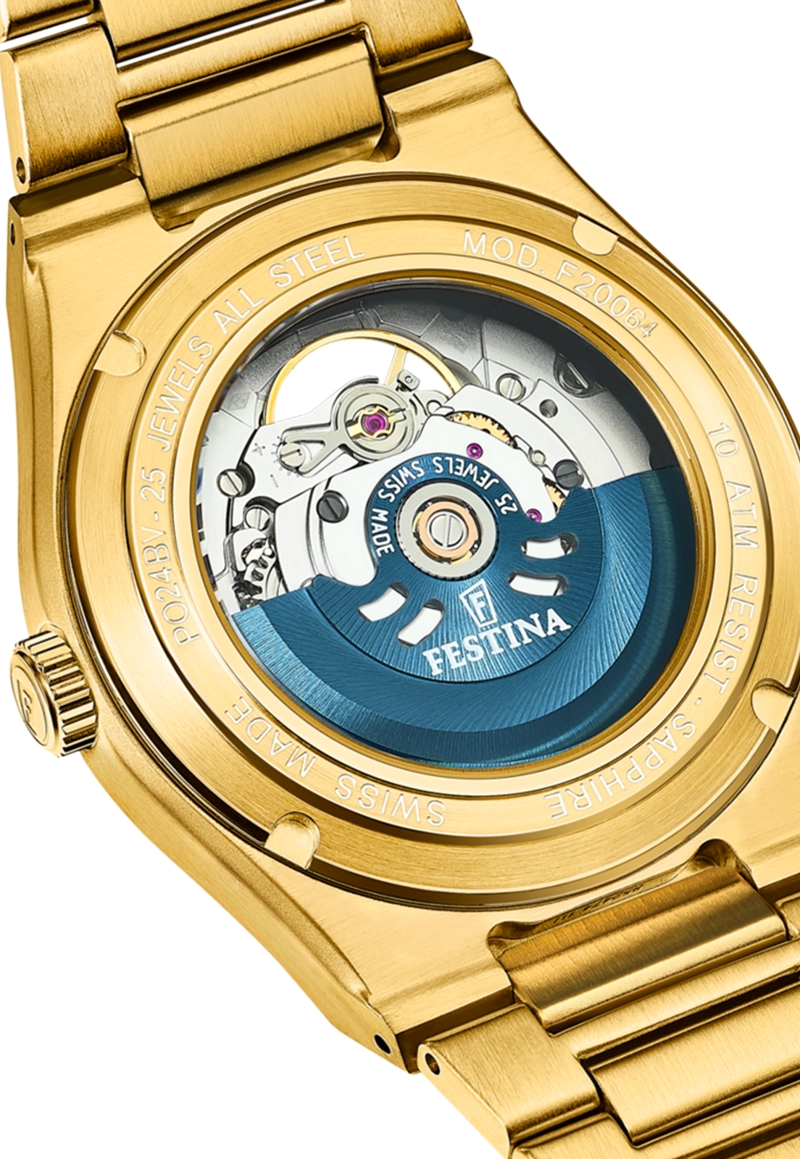 RELOJ F20064/2 FESTINA SWISS DORADO MUJER AUTOMATICO - 3