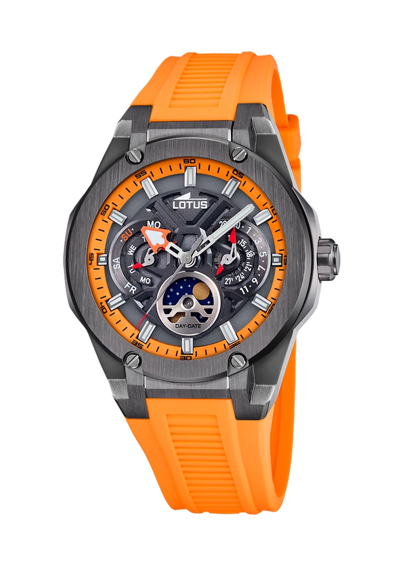 RELOJ 18946/3 LOTUS NEGRO HOMBRE VORTEX - 1
