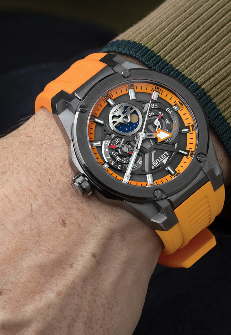 RELOJ 18946/3 LOTUS NEGRO HOMBRE VORTEX - 3