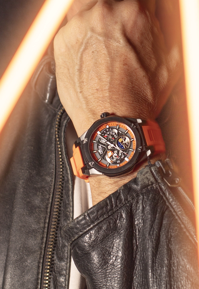 RELOJ 18946/3 LOTUS NEGRO HOMBRE VORTEX - 4