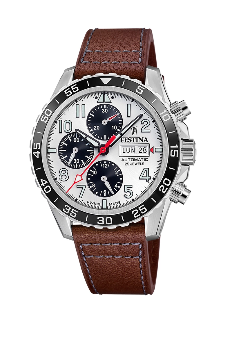RELOJ F20056/1 FESTINA SWISS BLANCO HOMBRE AUTOMATICO - 1