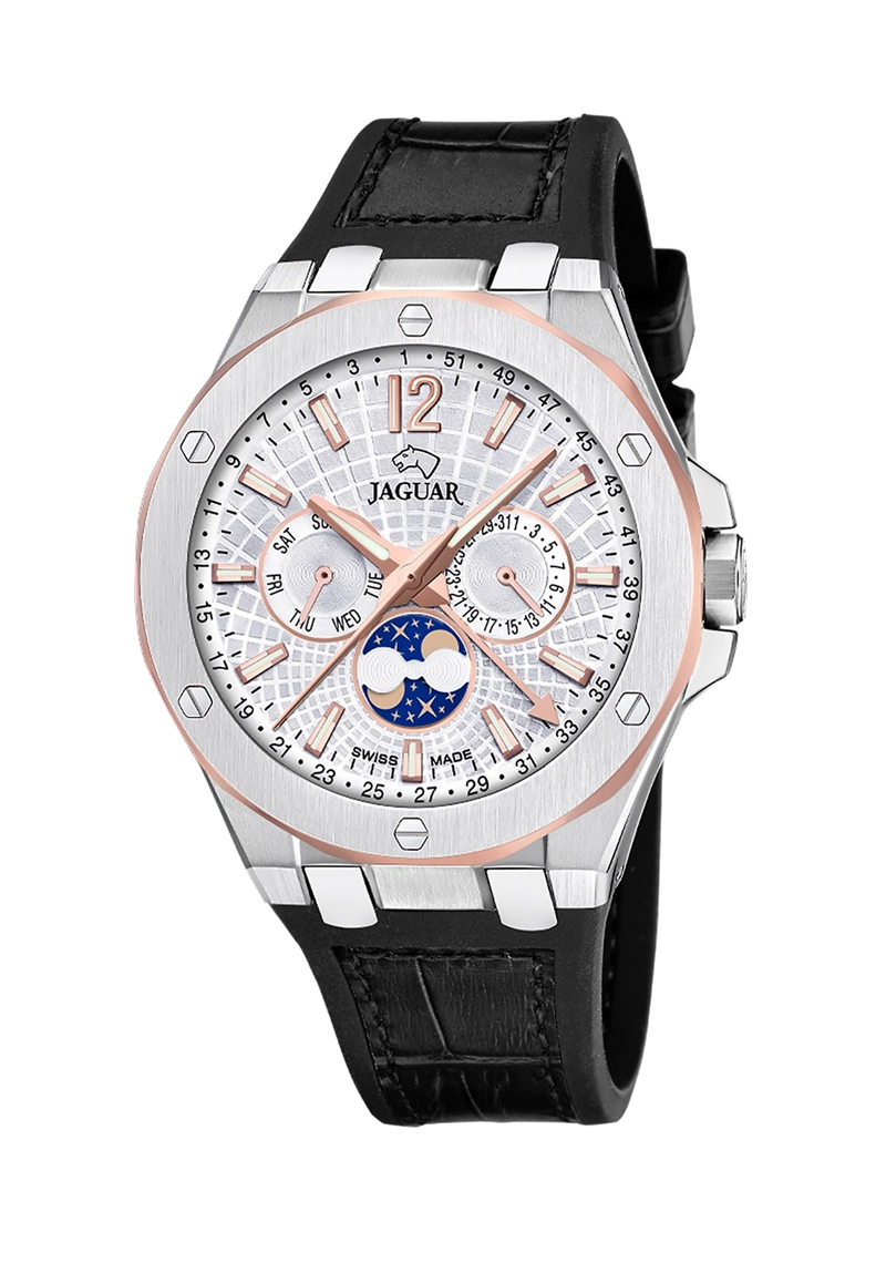 RELOJ J1040/1 JAGUAR SWISS PLATA HOMBRE DIPLOMATIC - 1