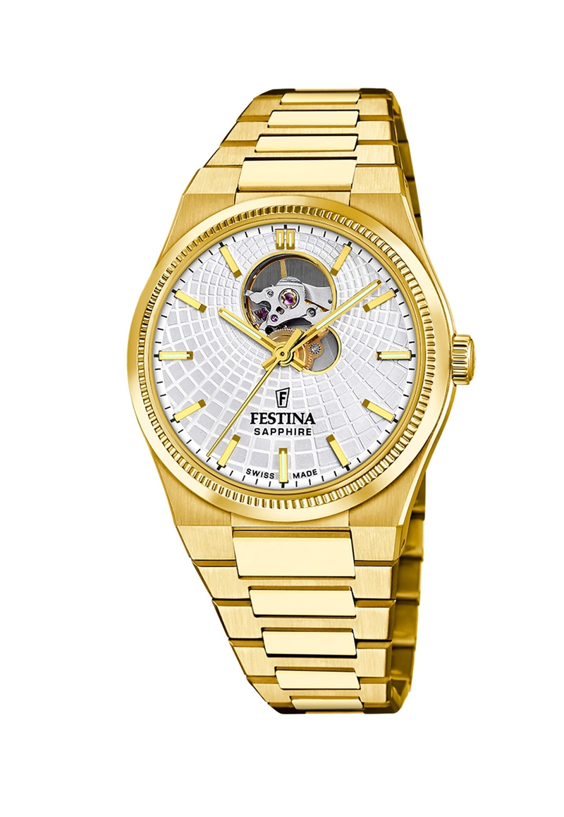 RELOJ F20062/1 FESTINA SWISS PLATA HOMBRE AUTOMATICO - 1