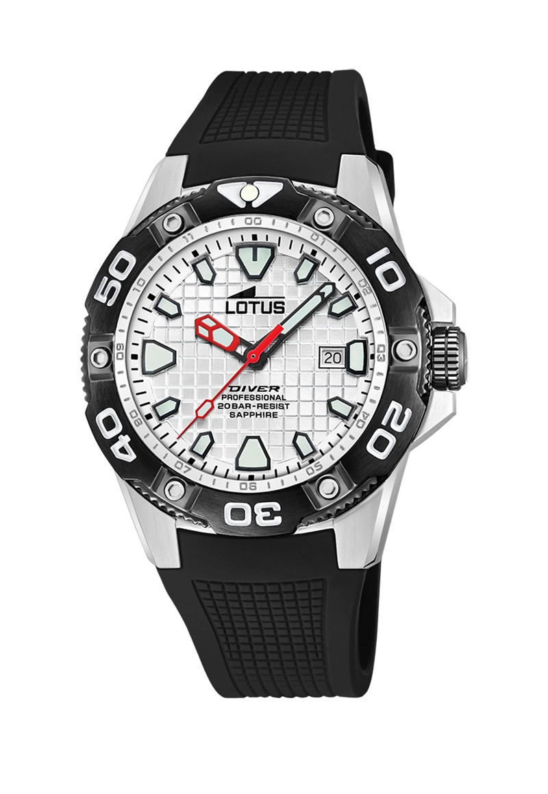 RELOJ 18927/A LOTUS BLANCO HOMBRE DIVER - 1