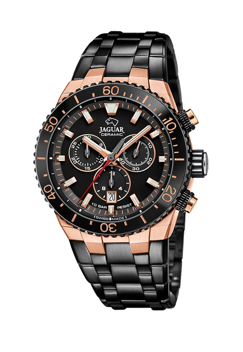 RELOJ J1023/1 JAGUAR SWISS NEGRO HOMBRE CERAMIC - 1