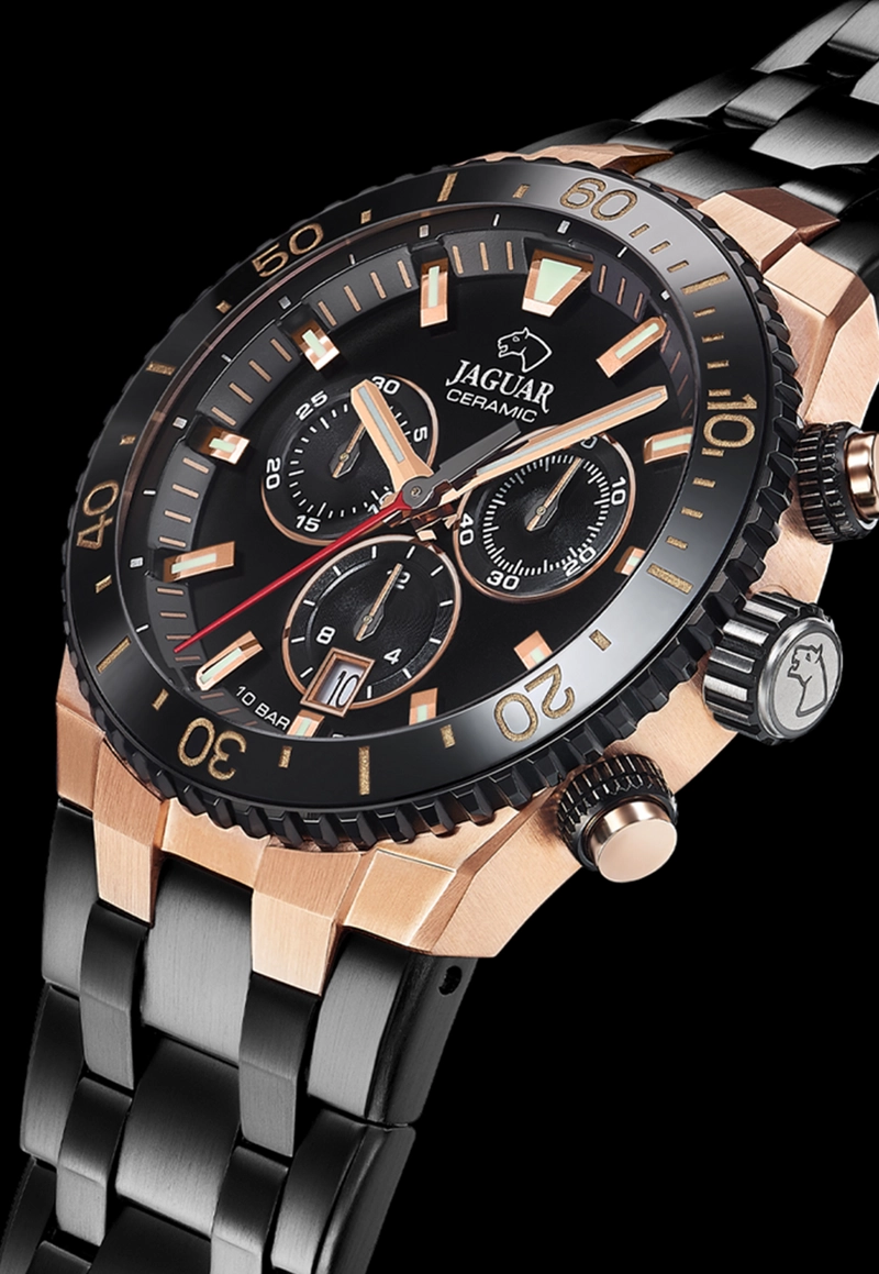 RELOJ J1023/1 JAGUAR SWISS NEGRO HOMBRE CERAMIC - 2