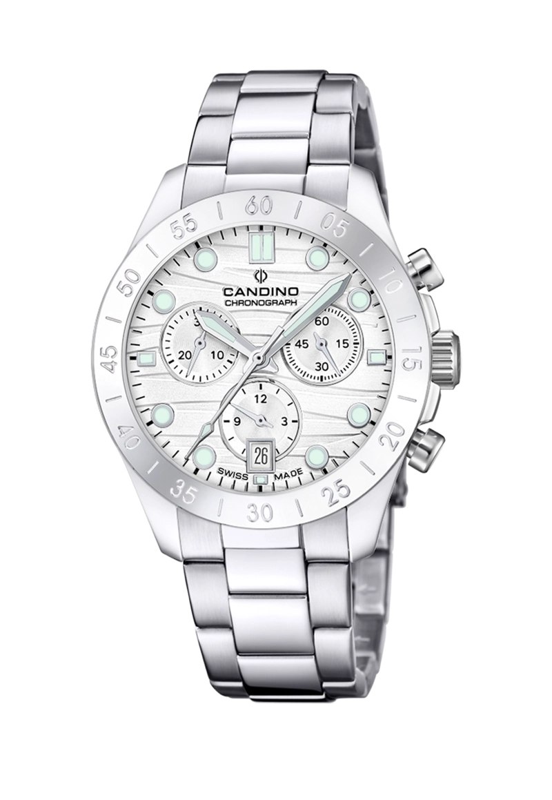 RELOJ C4783/1 CANDINO SWISS BLANCO MUJER GENTS SPORT - 1