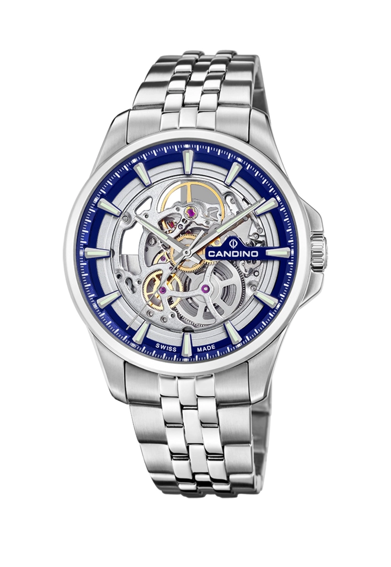 RELOJ C4781/1 CANDINO SWISS PLATEADO HOMBRE AUTOMATICO - 1