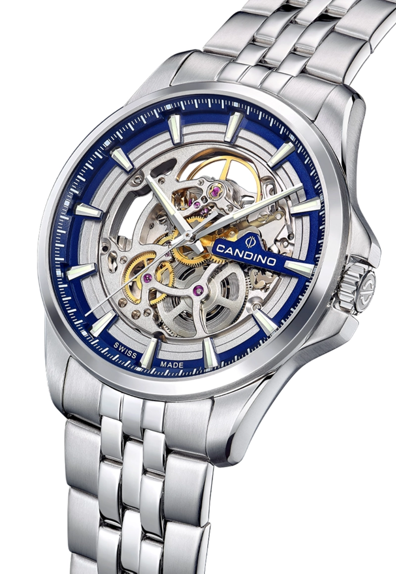 RELOJ C4781/1 CANDINO SWISS PLATEADO HOMBRE AUTOMATICO - 3