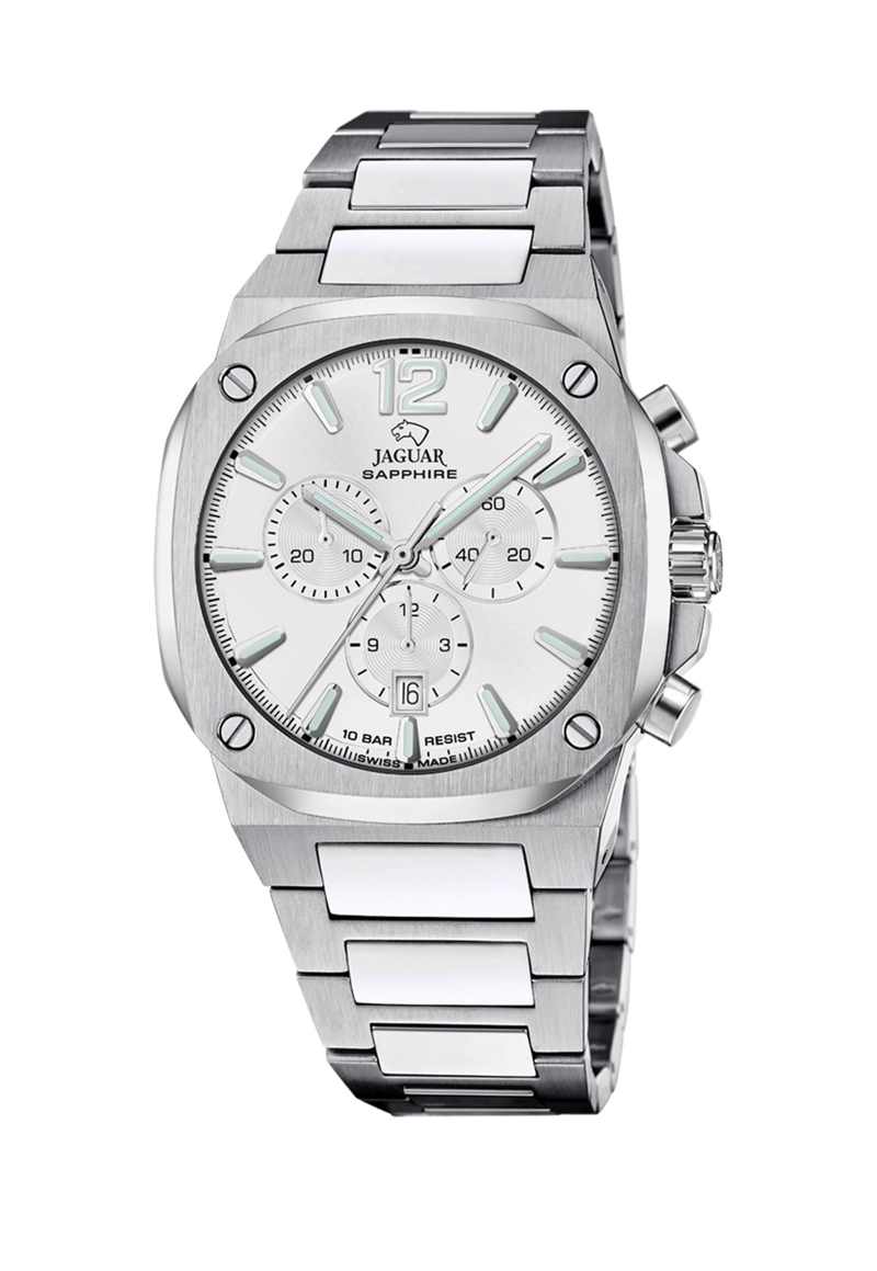 RELOJ J1025/4 JAGUAR SWISS PLATEADO HOMBRE RONDCARRE - 1