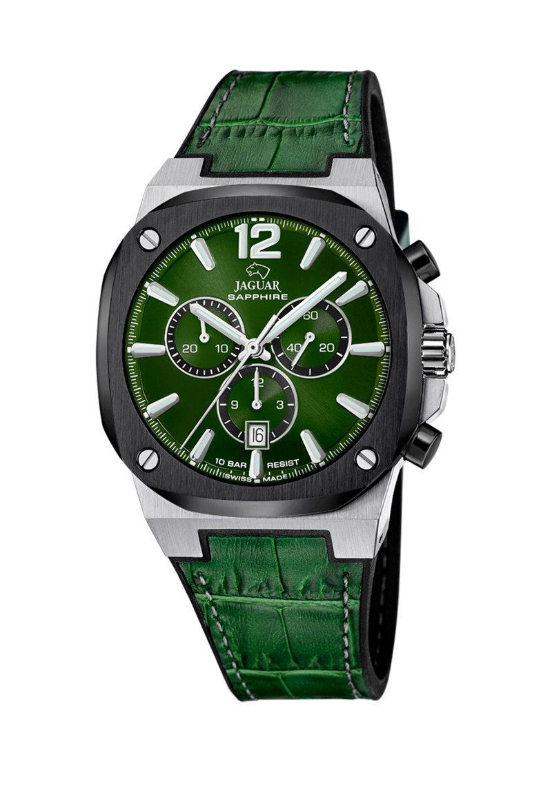 RELOJ J1026/3 JAGUAR SWISS VERDE HOMBRE RONDCARRE - 1
