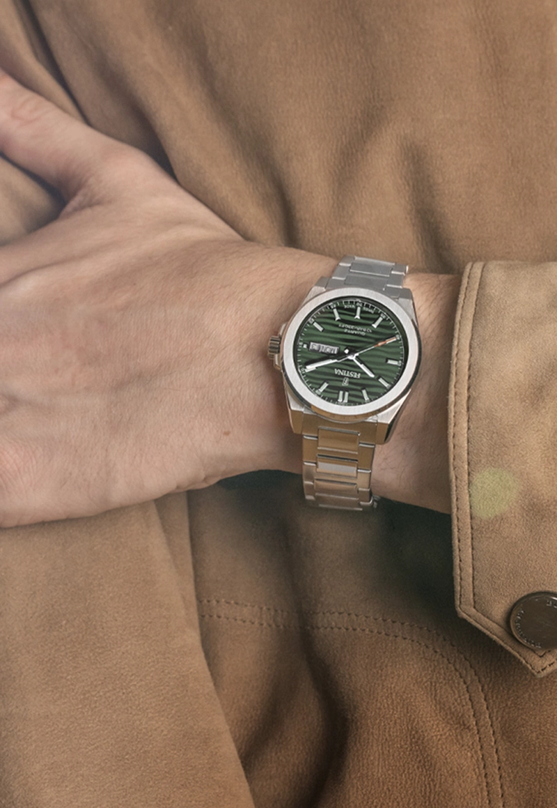 RELOJ F20073/4 FESTINA SWISS VERDE HOMBRE ACERO CLASICO - 3