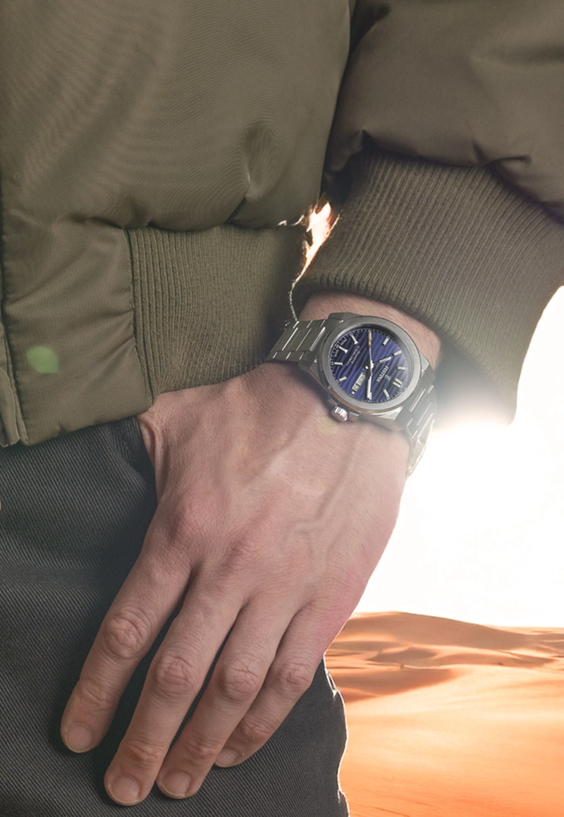 RELOJ F20073/2 FESTINA SWISS AZUL HOMBRE ACERO CLASICO - 3