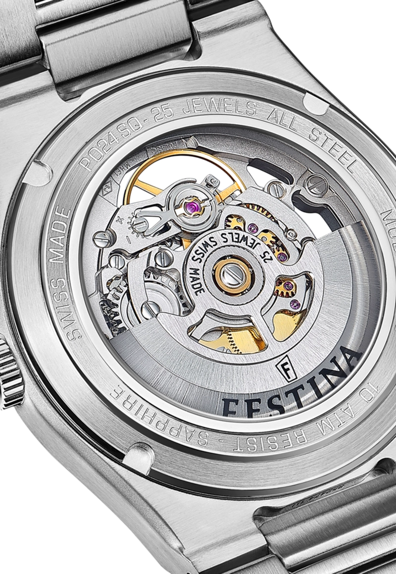 RELOJ F20069/1 FESTINA SWISS PLATA HOMBRE AUTOMATICO - 4