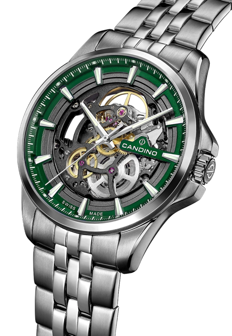 RELOJ C4782/2 CANDINO SWISS VERDE HOMBRE AUTOMATICO - 3