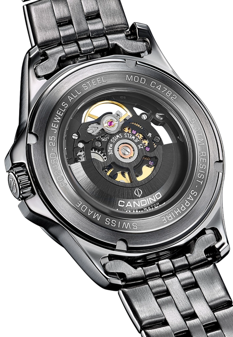RELOJ C4782/2 CANDINO SWISS VERDE HOMBRE AUTOMATICO - 4