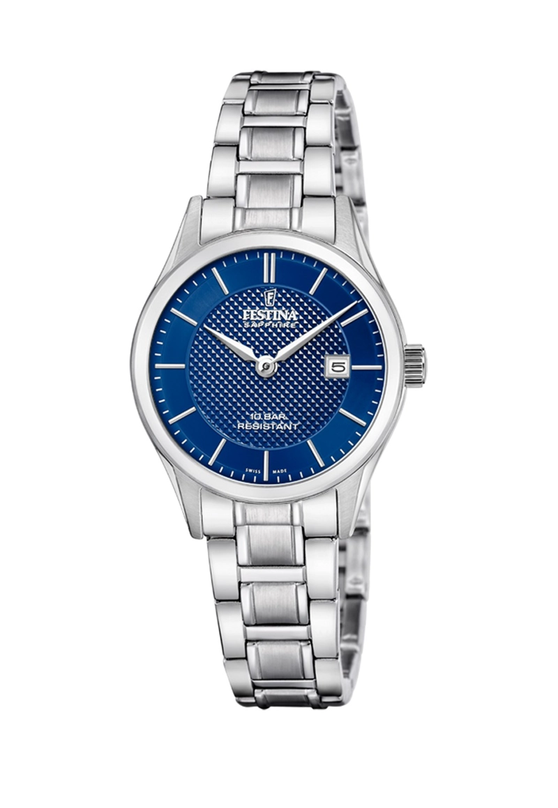 RELOJ F20068/5 FESTINA SWISS AZUL MUJER ACERO CLASICO - 1