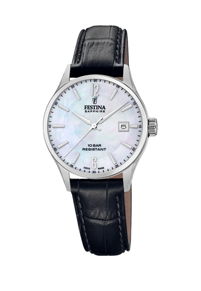RELOJ F20009/7 FESTINA SWISS BLANCO MUJER CORREA CLASICO - 1