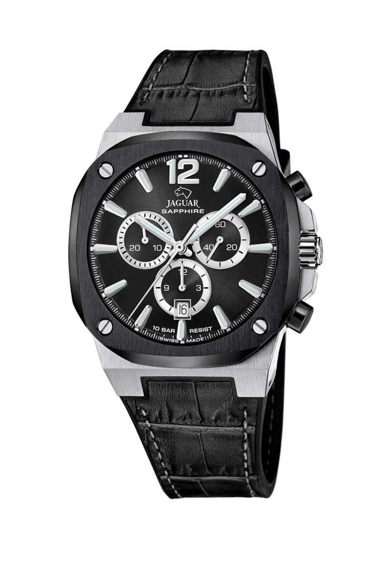 RELOJ J1026/4 JAGUAR SWISS NEGRO HOMBRE RONDCARRE - 1