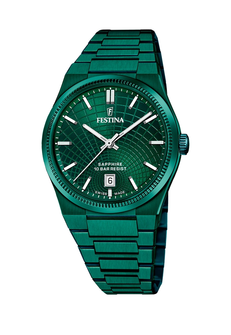 RELOJ F20079/1 FESTINA SWISS VERDE HOMBRE RIVE COLLECTION - 1