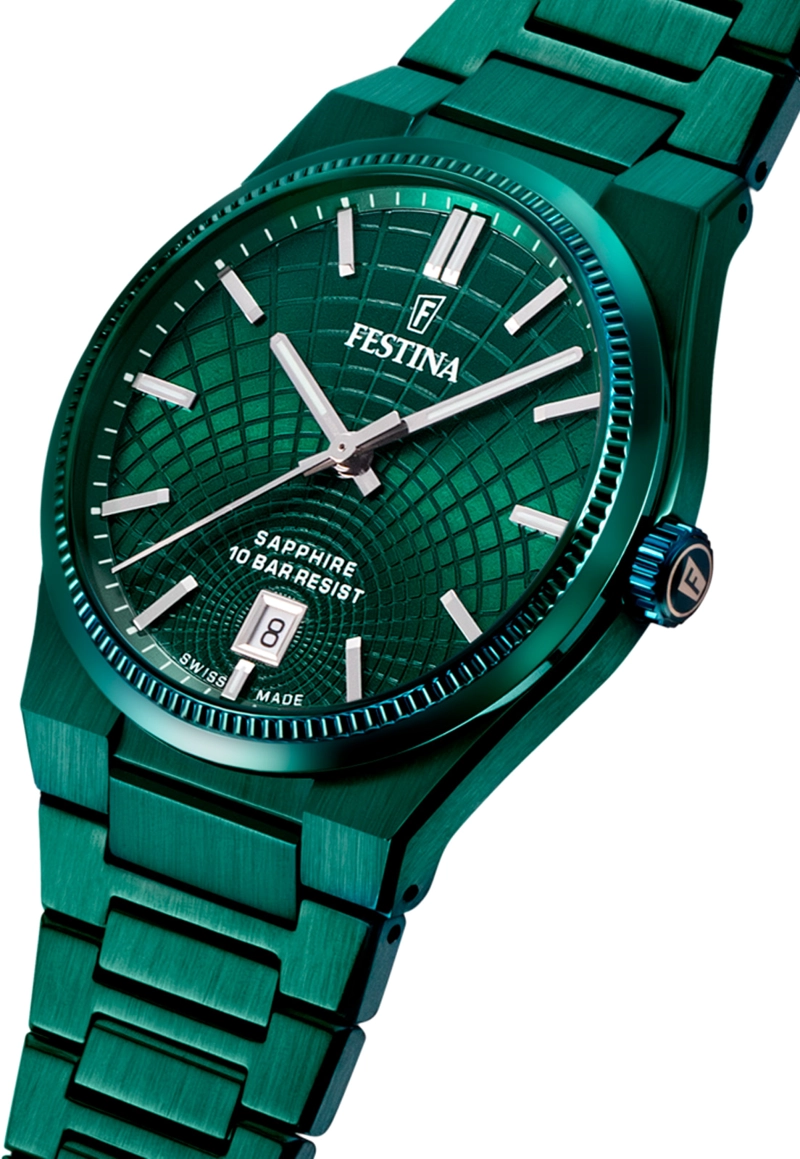 RELOJ F20079/1 FESTINA SWISS VERDE HOMBRE RIVE COLLECTION - 2