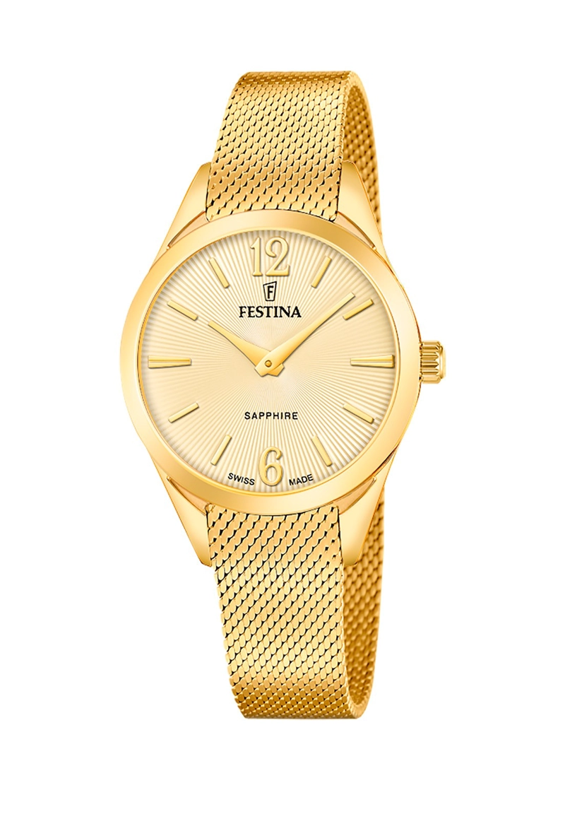 RELOJ F20077/3 FESTINA SWISS DORADO MUJER GRACE - 1
