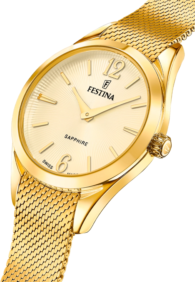 RELOJ F20077/3 FESTINA SWISS DORADO MUJER GRACE - 3