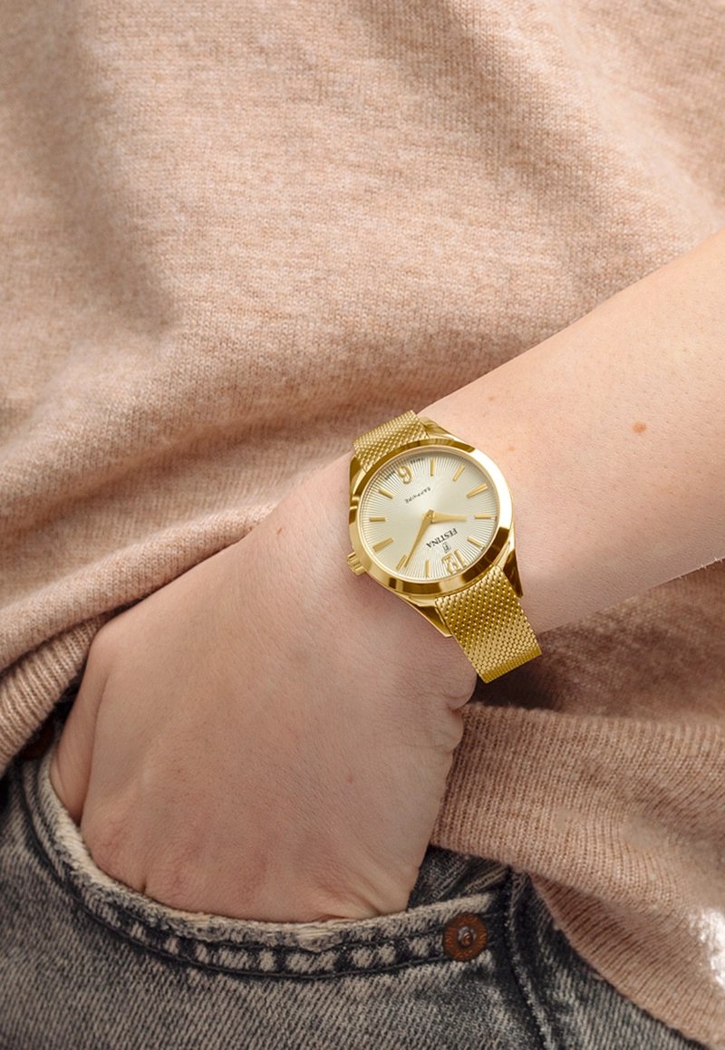 RELOJ F20077/3 FESTINA SWISS DORADO MUJER GRACE - 4