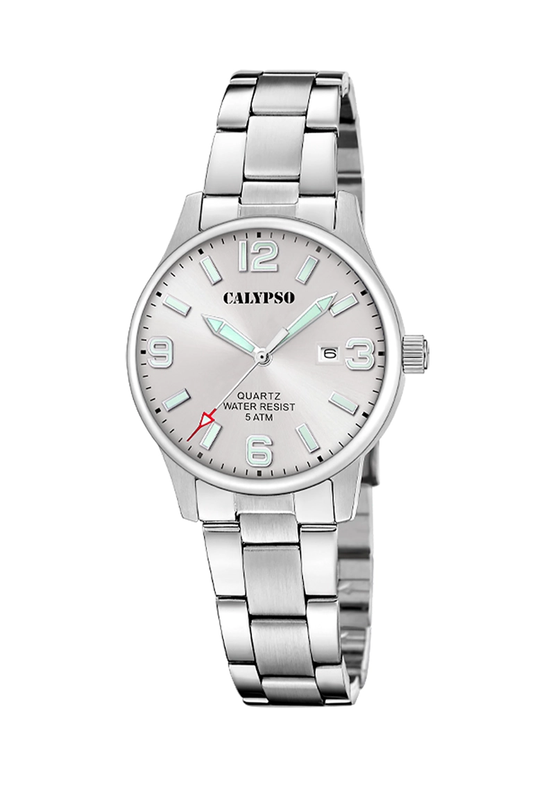 RELOJ K5861/2 CALYPSO PLATEADO MUJER BASIC - 1