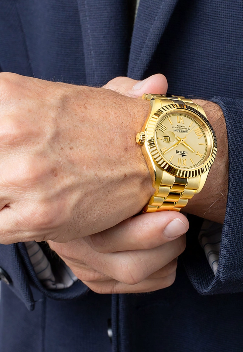 RELOJ 19005/1 LOTUS DORADO HOMBRE THE AMBASSADORS COLLECTIONS - 2