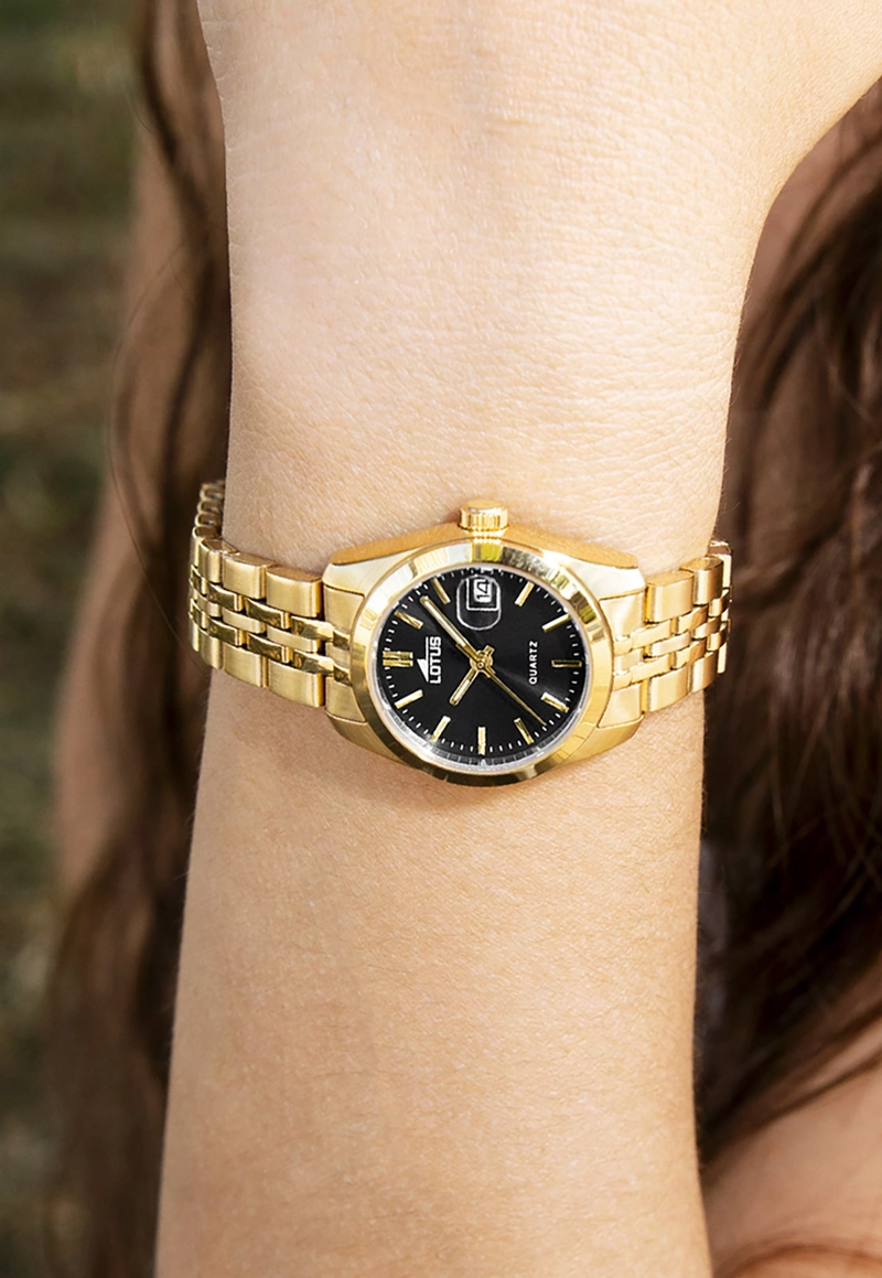 RELOJ 18993/6 LOTUS NEGRO MUJER THE AMBASSADORS COLLECTIONS - 3