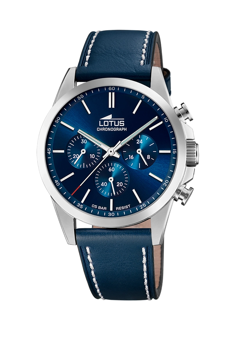 RELOJ 18990/2 LOTUS AZUL HOMBRE CHRONO - 1