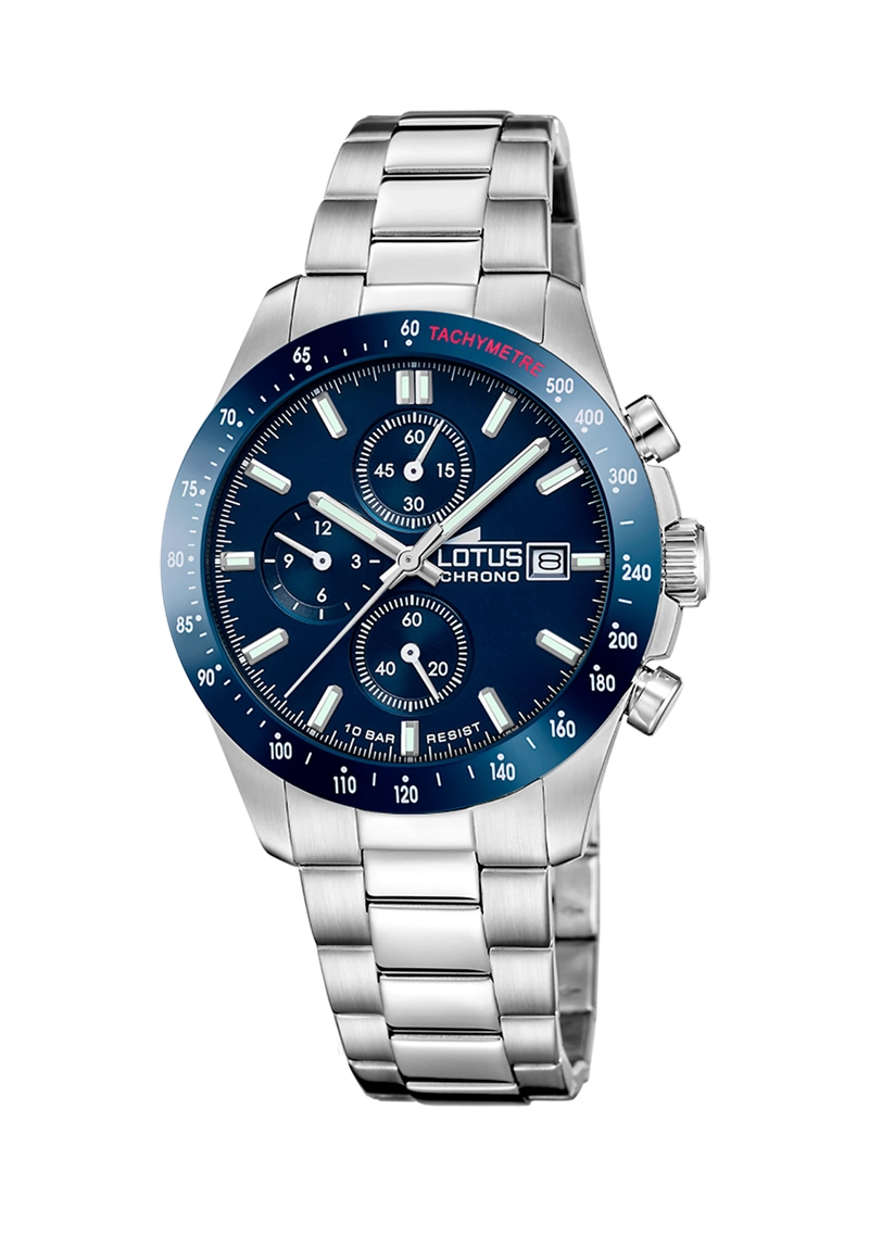 RELOJ 18994/6 LOTUS AZUL HOMBRE CHRONO - 1