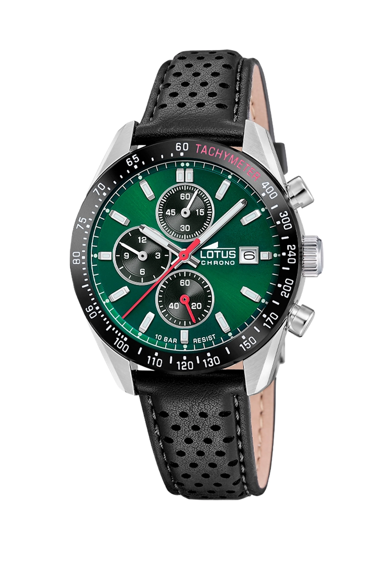 RELOJ 18995/6 LOTUS VERDE HOMBRE CHRONO - 1